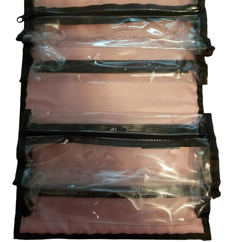 Mary Kay Travel Roll Up Bag Organizer Makeup Cosmetic with bonus Travel mirror